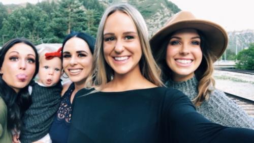 Carly with her sisters Emily, Holly and Kimberly.